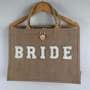Bride Burlap Tote